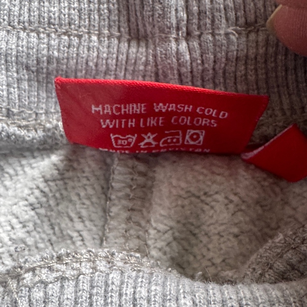 Pillars Gray Jogger Sweatpants with Red Logo Patch - Picture 4 of 6